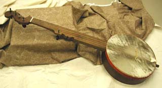 Photograph of a banjo.