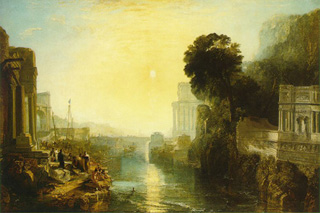 River view of Carthage being built.